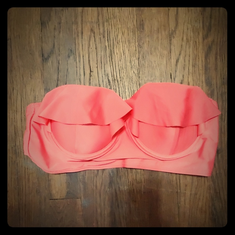 Pink Strapless Bathing Suit Top!
